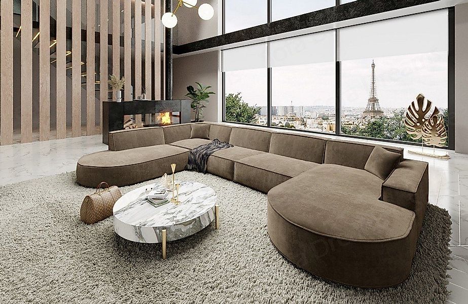 Sofa Dreams Wohnlandschaft Designer Stoff Sofa günstig online kaufen