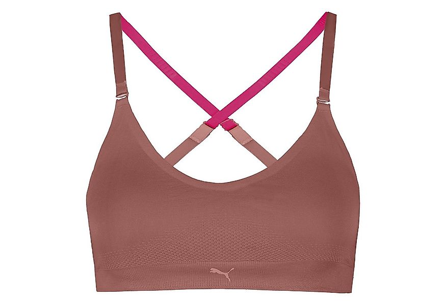 PUMA Sport-Bustier 3D Knit Sport Triangle Top (1-tlg) mit herausnehmbaren C günstig online kaufen