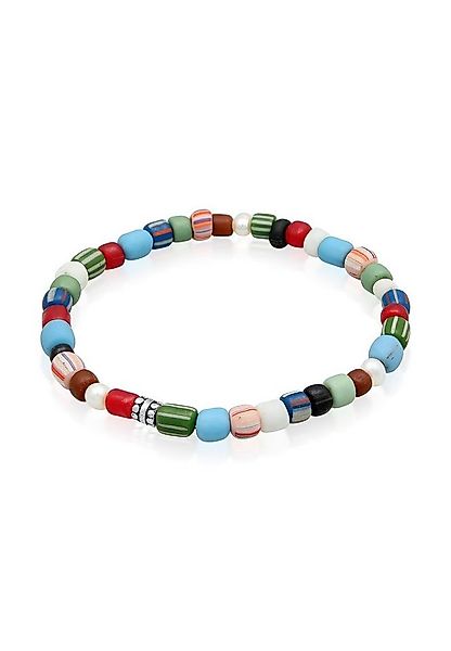 Kuzzoi Bead-Armband-Set Glas Beads Bunt Süßwasserperlen 925 Silber günstig online kaufen