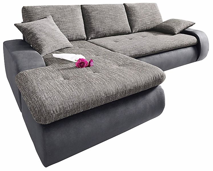 TRENDMANUFAKTUR Ecksofa "Indie, modern und bequem, Materialmix, OTTOs Choic günstig online kaufen