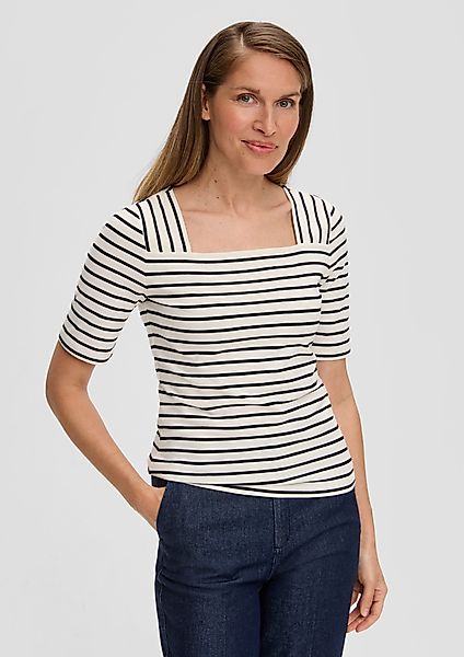 s.Oliver BLACK LABEL Kurzarmshirt T-Shirt mit günstig online kaufen