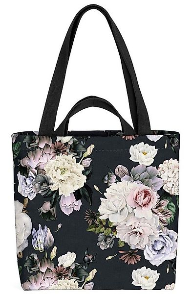 VOID Henkeltasche (1-tlg), Weisse Blumen Blumen-Strauß Blumen-Dekor Blumen- günstig online kaufen