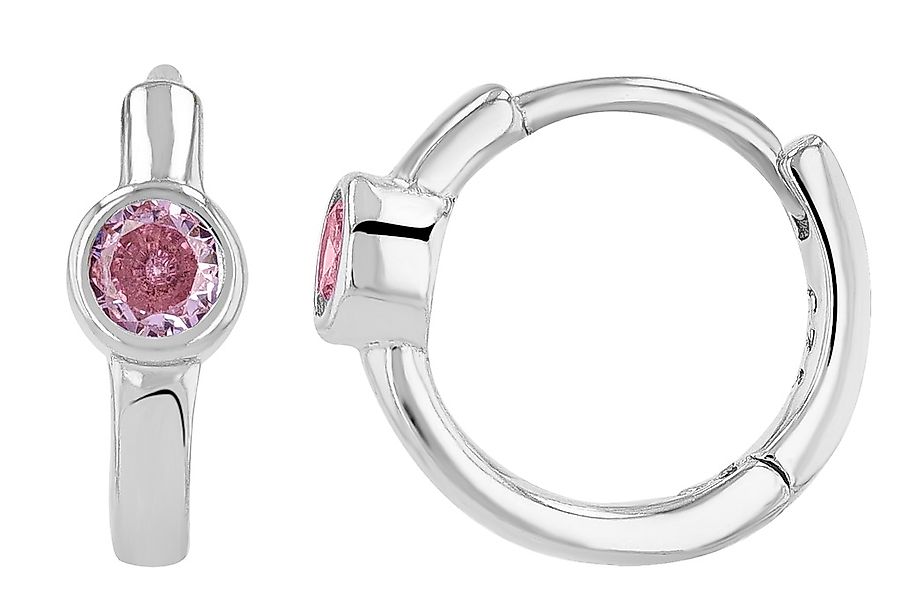 Adelia´s Klappcreolen "Damen Ohrringe – Klappcreole aus 925 Silber mit Zirk günstig online kaufen