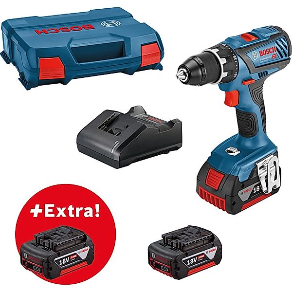 Bosch Professional Akku-Bohrschrauber GSR 18V-28 mit 2x 3.0Ah & GAL in L-Ca günstig online kaufen