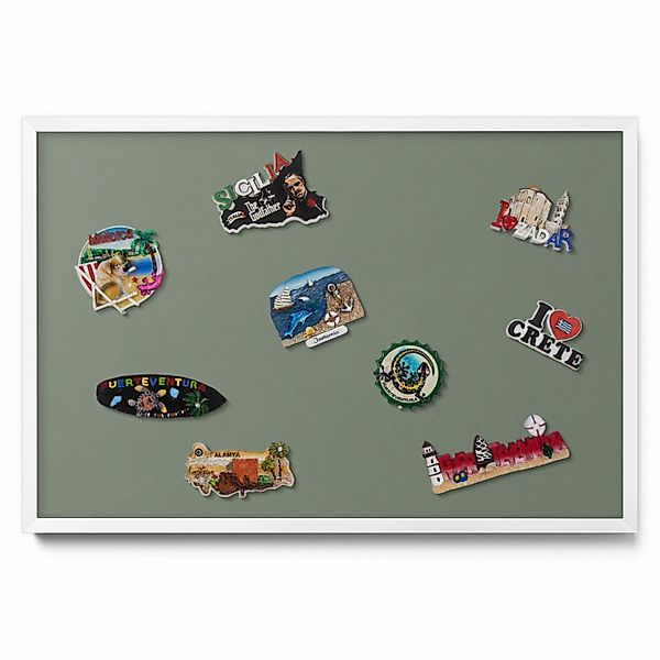 Tulup Magnettafel mit weißem Rahmen, Magnettafel günstig online kaufen