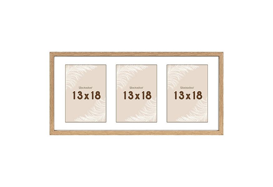 Wackadoo Living Bilderrahmen Serie Nordic MDF Holz mit Glasscheibe und Pass günstig online kaufen