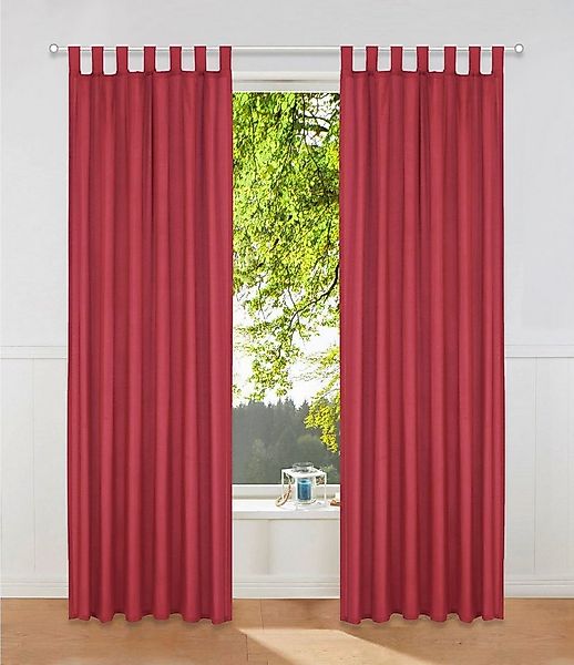 OTTO home Vorhang Raja (2 St), Schlaufen, blickdicht, Polyester, 2er-Set, B günstig online kaufen