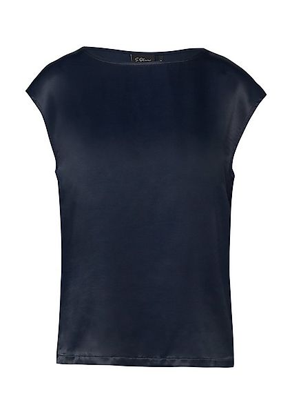 s.Oliver BLACK LABEL Rundhalsshirt mit Stretchanteil günstig online kaufen