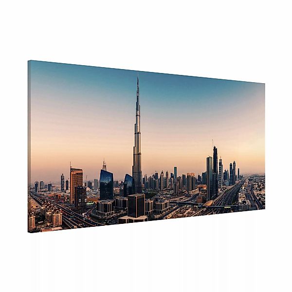 Magnettafel - Querformat 2:1 Abendstimmung in Dubai günstig online kaufen