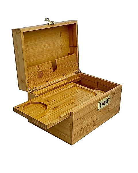 Starhome Schatzkiste - Aufbewahrungsbox aus Bambus mit Zahlenschloss I 25,5 günstig online kaufen