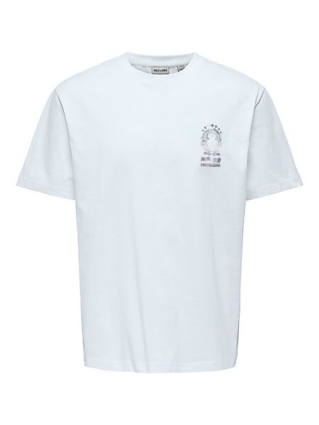 ONLY & SONS T-Shirt ONSFRED LIFE RLX SS PRINT TEE NOOS Baumwolle, relaxed f günstig online kaufen