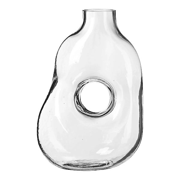 Vase HOLE GLASS ca.18x10,5x26c, klar günstig online kaufen