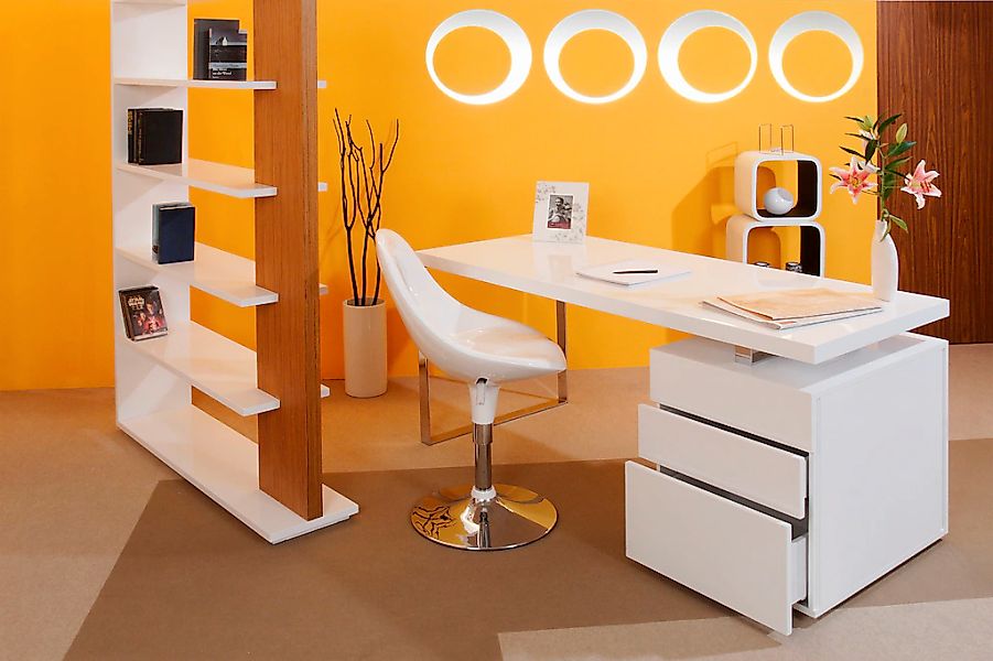 SalesFever Schreibtisch "Varberg - Arbeitsplatz Deluxe Design-Schreibtisch" günstig online kaufen