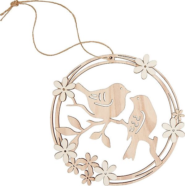 VBS Dekoobjekt Holz-Kranz 'Vögel', 7 Teile günstig online kaufen