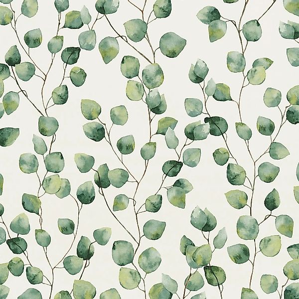 PROFHOME 370441-GU Natur Tapete Floral Matt Grün Weiß 0,53 m x 10,05 m 5,33 günstig online kaufen