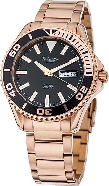 Eichmüller Taucheruhr Edelstahlarmband, Wasserdicht bis 20 ATM, Rosé, Ø 41 günstig online kaufen