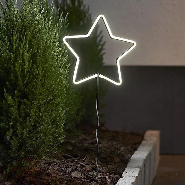 LED Lichtobjekt Neonstar in Weiß 0,5 IP44 mit Erdspieß günstig online kaufen
