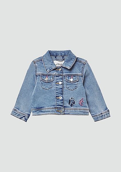 s.Oliver Outdoorjacke Jeansjacke mit Stickerei und günstig online kaufen