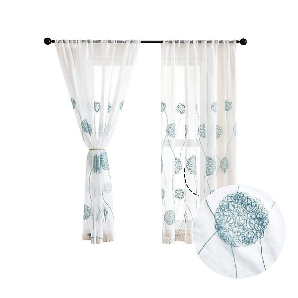 BYSURE Gardine, Stangendurchzug (2 St), transparent, günstig online kaufen