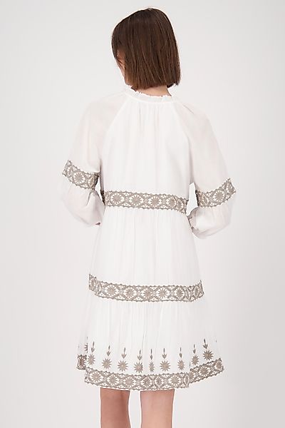 Monari Blusenkleid, mit kontrastfarbener Spitze günstig online kaufen