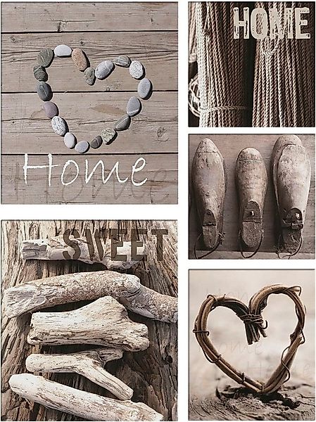 Art for the home Bild home sweet home, Art (5 St), Trautes Heim SET 5-teili günstig online kaufen