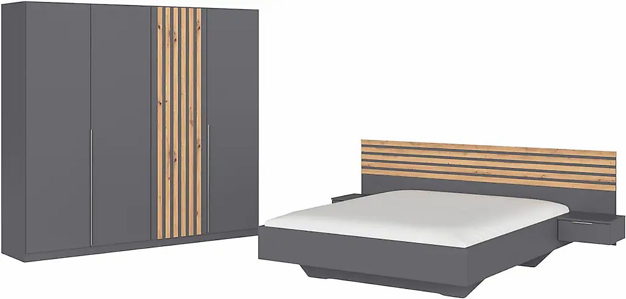 rauch Schlafzimmer-Set "Komplettzimmer Komplett Set Schrank 226 cm Bett 160 günstig online kaufen