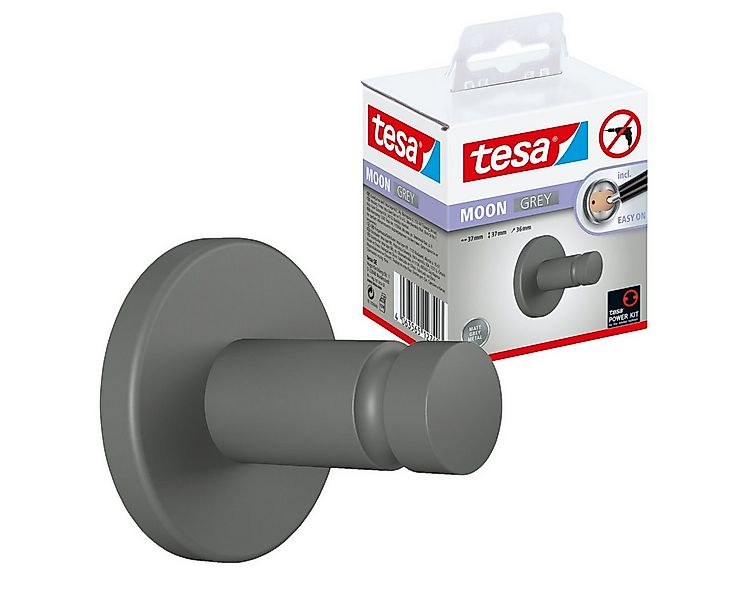 tesa Klebehaken MOON Handtuchhaken, Badezimmer, (Packung, MOON Grey), grau günstig online kaufen
