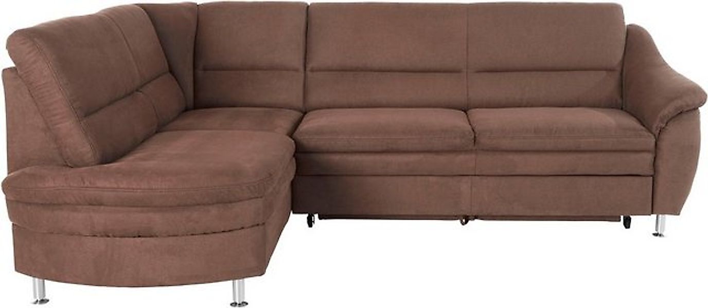 Places of Style Ecksofa "Cardoso L-Form", Federkern, wahlweise mit Bett, Sc günstig online kaufen