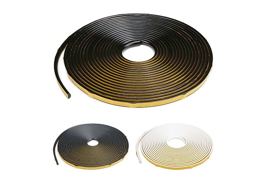 HEXIMO Zierleiste SFL-1 schwarz 10 Meter, Flexible Zierleiste (12 x 6 mm) s günstig online kaufen