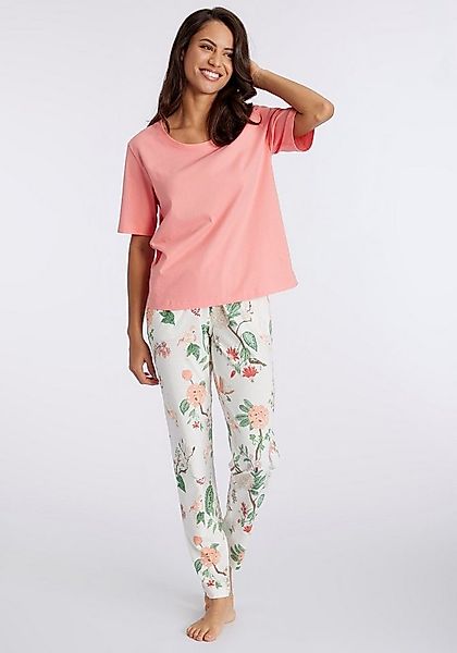 LASCANA Pyjama (2 tlg) mit elegantem Blumenmuster günstig online kaufen