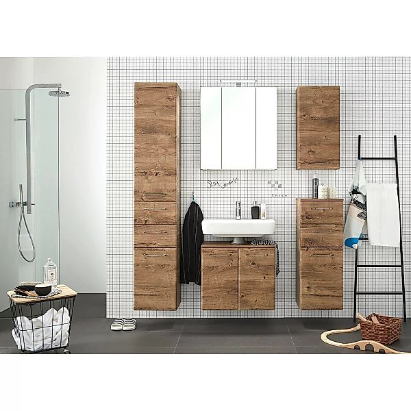 Saphir Spiegelschrank "Quickset Badschrank, 3 Spiegeltüren, 6 Einlegeböden, günstig online kaufen
