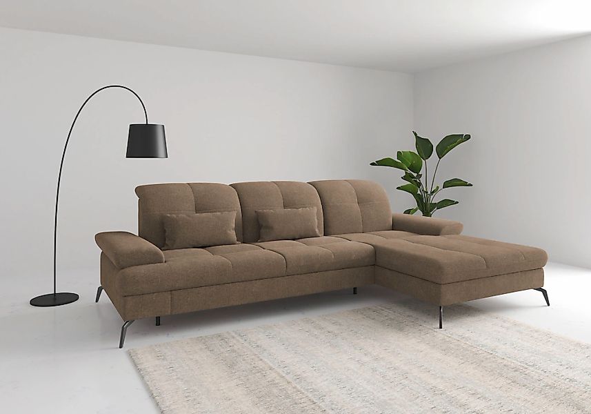 sit&more Ecksofa "Amica, L-Form, inkl. Sitztiefenverstellung & Armteilverst günstig online kaufen