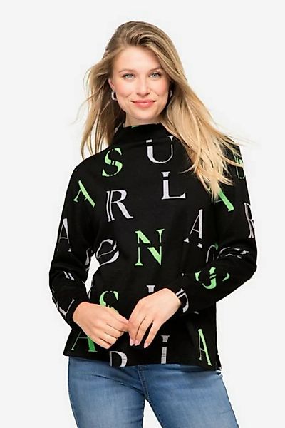 Laurasøn Sweatshirt Sweatshirt Buchstaben-Print Stehkragen Langarm günstig online kaufen