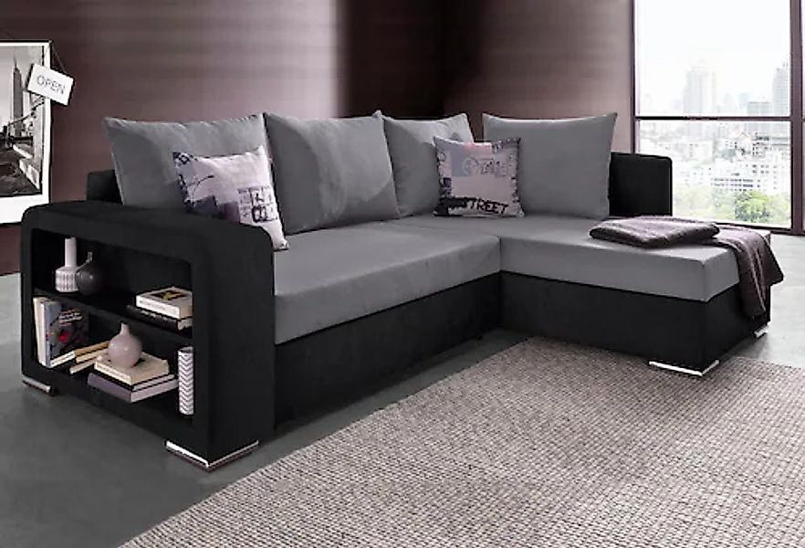 COLLECTION AB Ecksofa »John L-Form« mit Bettfunktion, Bettkasten und integr günstig online kaufen