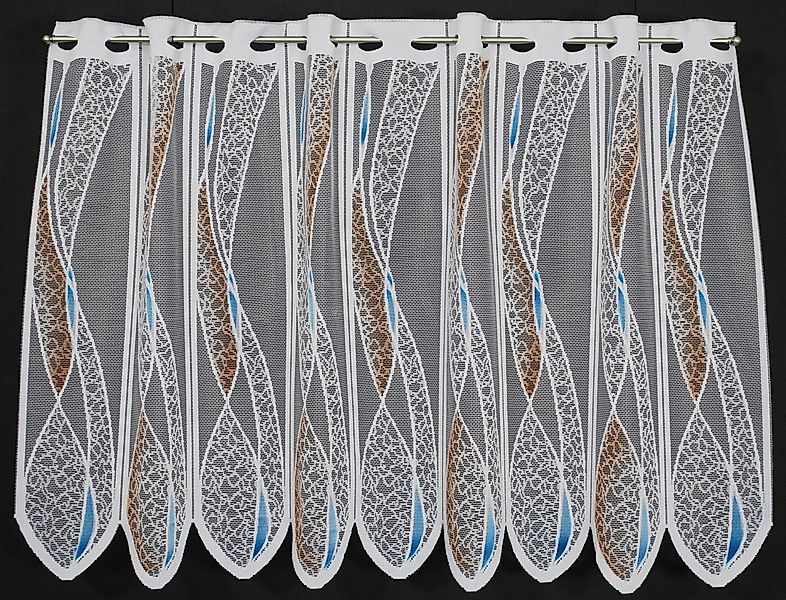 Gardinen Kranzusch Scheibengardine mit Welle (1 St), Stangendurchzug, trans günstig online kaufen