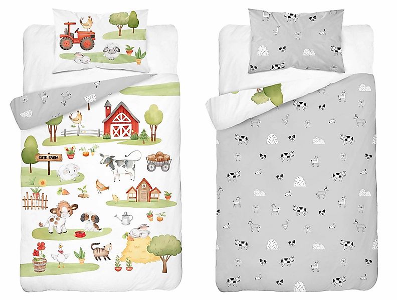 Häßler Homefashion Babybettwäsche Wendebettwäsche kleine Farm günstig online kaufen