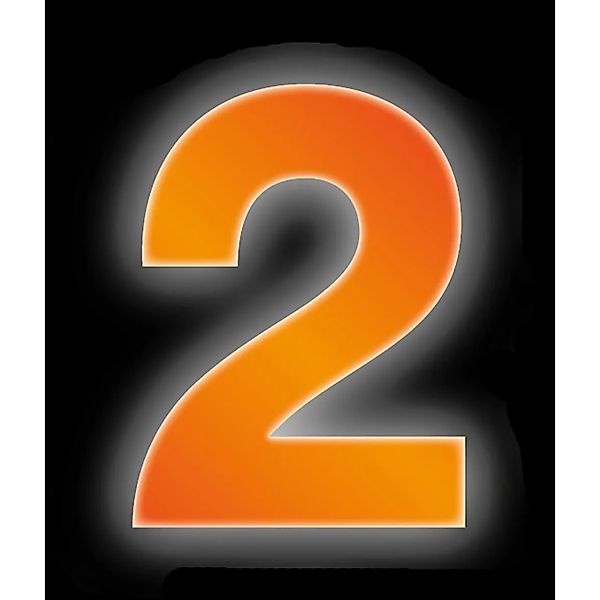 Conacord Klebezahl 2 Reflektierend 8 cm Orange günstig online kaufen