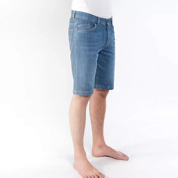 Shorty Light Blue Bermuda Shorts Aus Jeans In Hellblauer Waschung, Aus Bio- günstig online kaufen