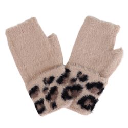MIRROSI Strickhandschuhe Damen Fingerlosen Handschuhe Leo günstig online kaufen
