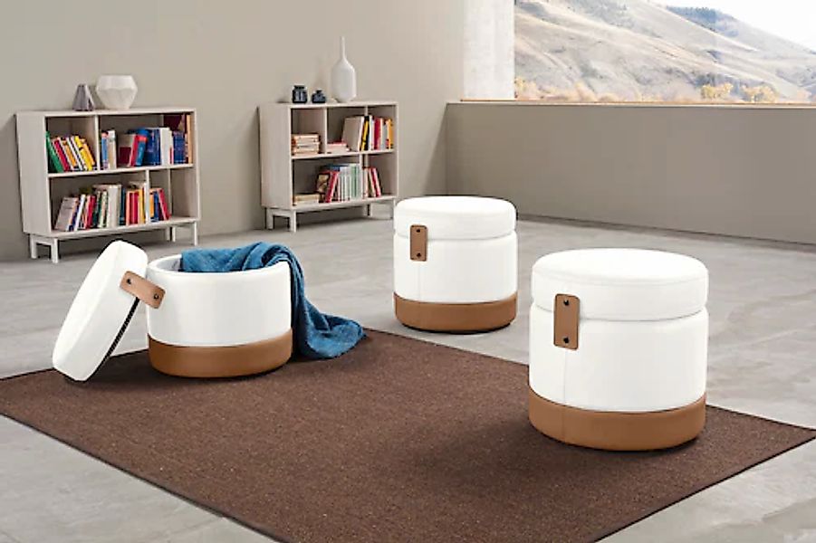 Egoitaliano Hocker »Tonder, Designhocker als Blickfang mit tollen Details« günstig online kaufen