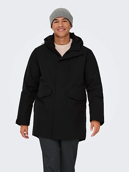ONLY & SONS Parka "ONSENRICO WATERPROOF STRETCH PARKA OTW" mit Kapuze günstig online kaufen