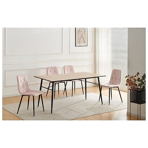 HTI-Living Esszimmerstuhl Stuhl Mesa Eco 4er-Set günstig online kaufen