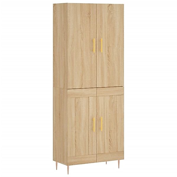 vidaXL Highboard Sonoma-Eiche 69,5x34x180 cm Holzwerkstoff 3195782 günstig online kaufen