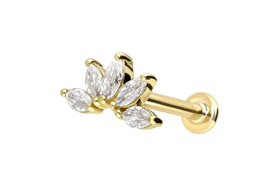 PIERCINGLINE Piercing-Set 14 Karat Gold Labret günstig online kaufen