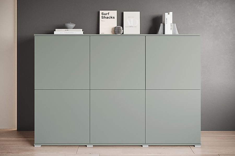 INOSIGN Highboard "Kenia, moderne grifflose Hochkommode mit 6 Türen, Breite günstig online kaufen