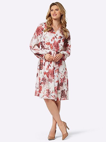 Sieh an! Etuikleid Druck-Kleid Langarm günstig online kaufen