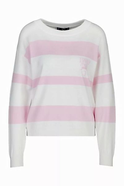 19V69 ITALIA Rundhalspullover KETTY Damen Streifenpullover mit Logo-Print ( günstig online kaufen