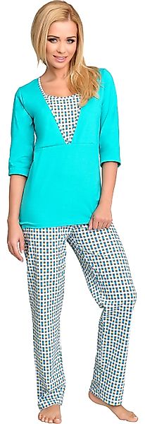 Be Mammy Umstandspyjama Damen Schlafanzug Stillpyjama günstig online kaufen