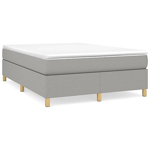 vidaXL Boxspringbett Hellgrau 140x200 cm Stoff1397303 günstig online kaufen