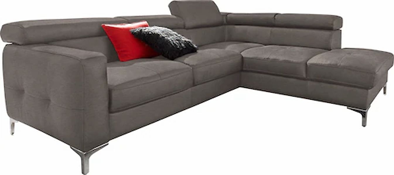 COTTA Ecksofa »Sammy L-Form« mit Kopfteilverstellung, wahlweise mit Bettfun günstig online kaufen